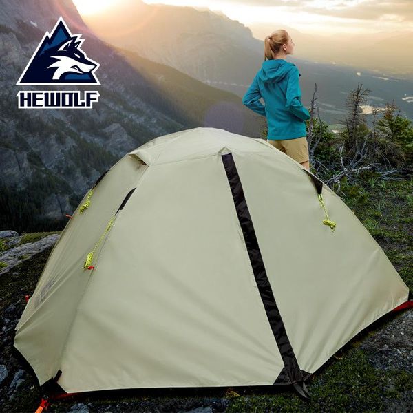 

tents and shelters outdoor double-layer professional aluminum pole tent alpine camping equipment four seasons rainstorm-proof riding