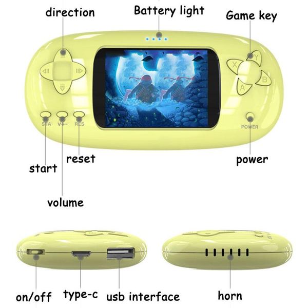 

mini retro nostalgic 2.8 inch 108 games portable pocket gaming handheld player for kid gift dropship players game