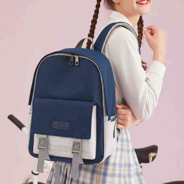 

evening bags mens backpacks primary and secondary school schoolbag solid color backpack travel bag simple campus bags 50h0