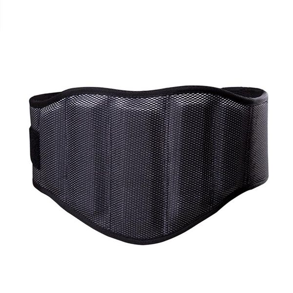 

waist support durable nylon weight lifting belt crossfit dumbbells gym fitness training accessories, Black;gray