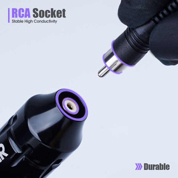 

noir core motor rca interface rotary tattoo machine pen lcd power supply set adaptor permanent makeup cartridges needles kitscouts