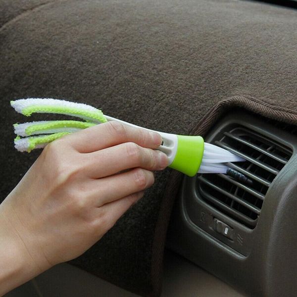 

pcs car cleaning brush accessories air conditioner blinds microfiber useful vent sponge