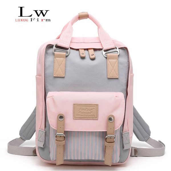 

backpack spot simplicity elegant high capacity lapbag student fresh color solid external frame