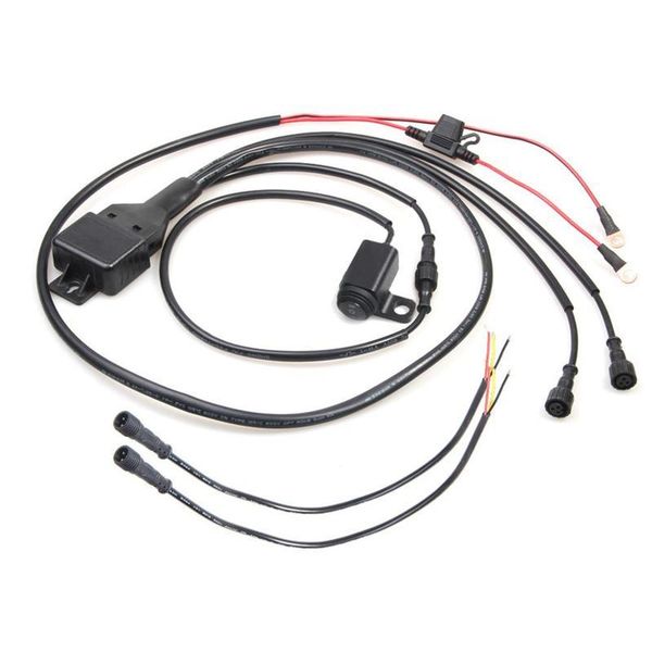 

motorcycle waterproof relay handlebar rearview mirror control switch wiring harness for led light black color other lighting system