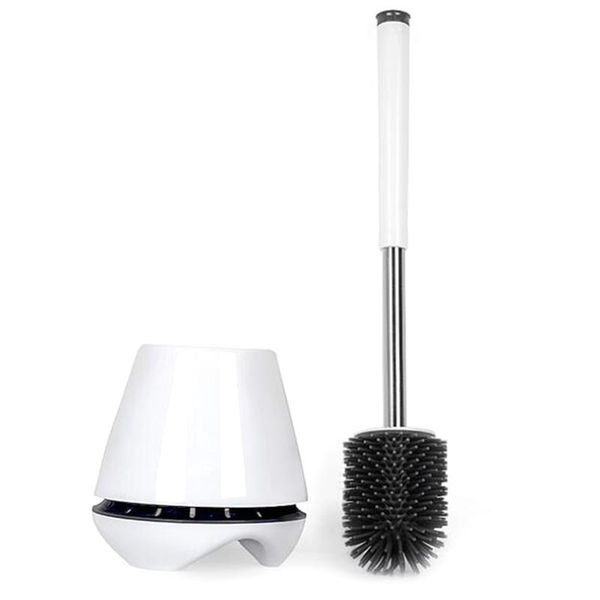 

silicone toilet brush floor-standing wall-mounted base cleaning for wc bathroom accessories set brushes & holders