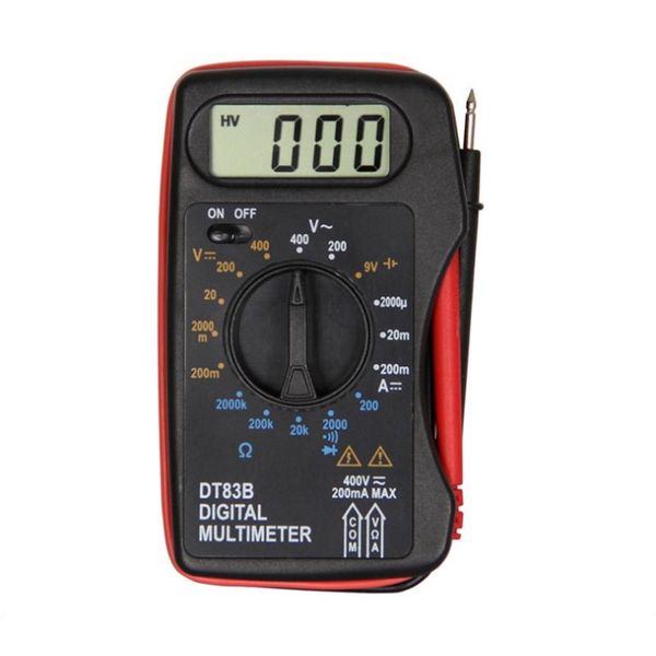 

multimeters dt83b digital multimeter handheld tester ac/dc voltage meter pocket modern current ohmmeter clamp meters