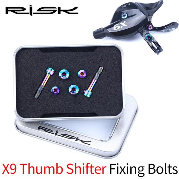 

bike derailleurs risk 6pcs titanium alloy derailleur lever fixing screws for gx/gx eagle/x9/x01/x01 eagle/xx1 bicycle bolts