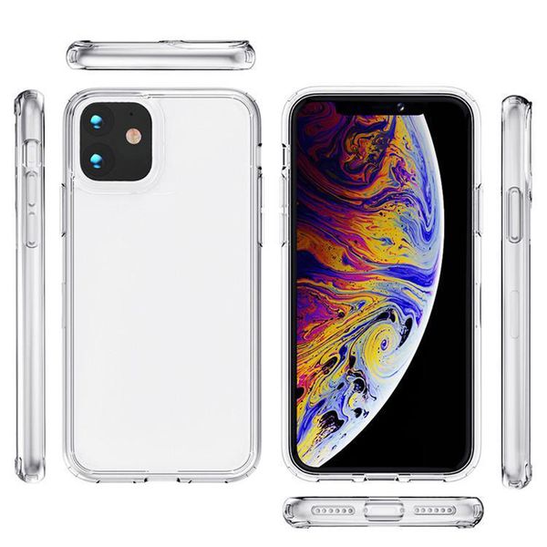

phone cases for iphone 12 pro max mini 5.4 transparent case tpu galaxy a12 a32 s21 acrylic clear c