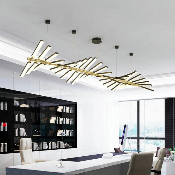 

chandeliers wit led vierkante lange kroonluchter met afstandsbediening voor slaapkamer woonkamer eetkamer kantoor indoor kamer