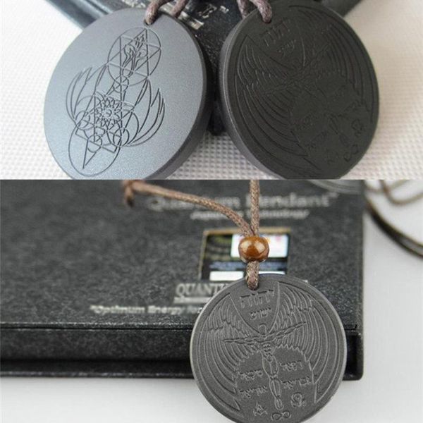 

man & woman energy necklace negative ions pendant anti radiation shield emf neutralizer a party favor