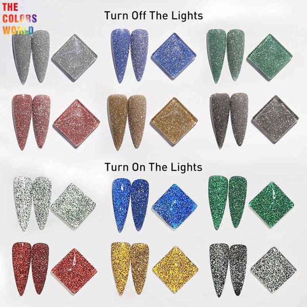 

tct-453 crystal diamond reflective flash powder glitter nail art decoration tumbler crafts accessories festival supplier, Silver;gold