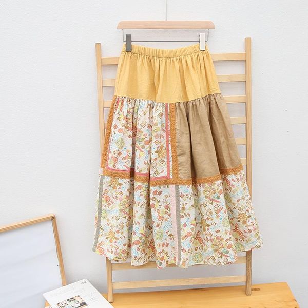 

skirts 2021 flowers floral embroidery lace, Black