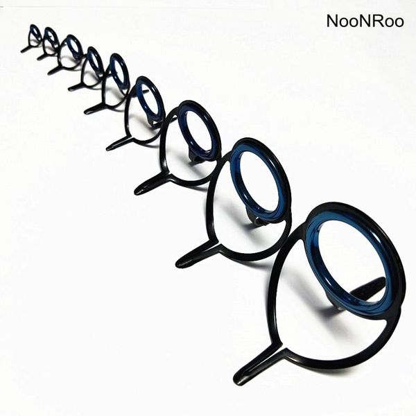 

guide stripping guides, frosted black color with blue ring ,2 legs fishing rod parts repair boat rods