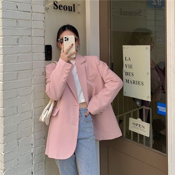 

suits the company offers to film spring ins han fengdong port temperament sweet color jacket, White;black