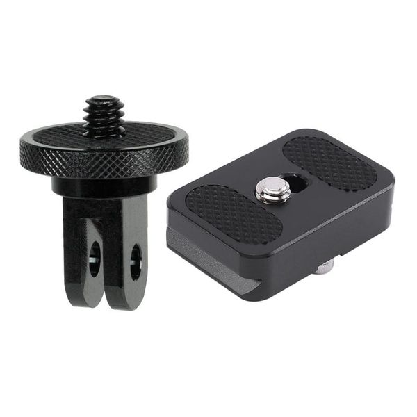 

pu-25 universal mini arca swiss standard qr quick release plate & camera mount adapter for ecosystem tripods