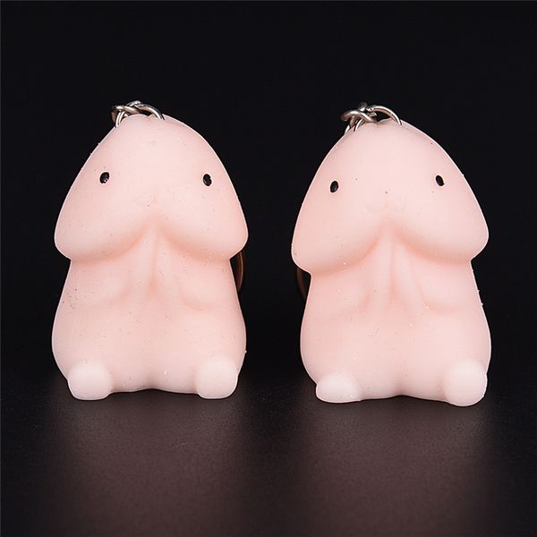 

cute squishy toys keychain novelty release toy squishy keychain anti-stress toys, Silver