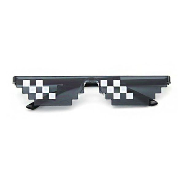 

2020 mosaic sun glasses 8 bit mlg pixelated sunglasses men women brand thug life party fimess eye glasses vintage okulary, White;black
