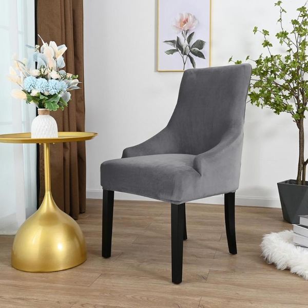 

chair covers european style dining cover comfortable velvet solid color armchair washable durable seat protective