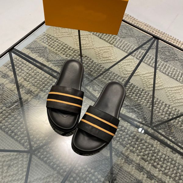 

women men leather flat slipper girl studs thong sunny slide sadnal designer lady v-shaped strap rubber sole flip flop, Black