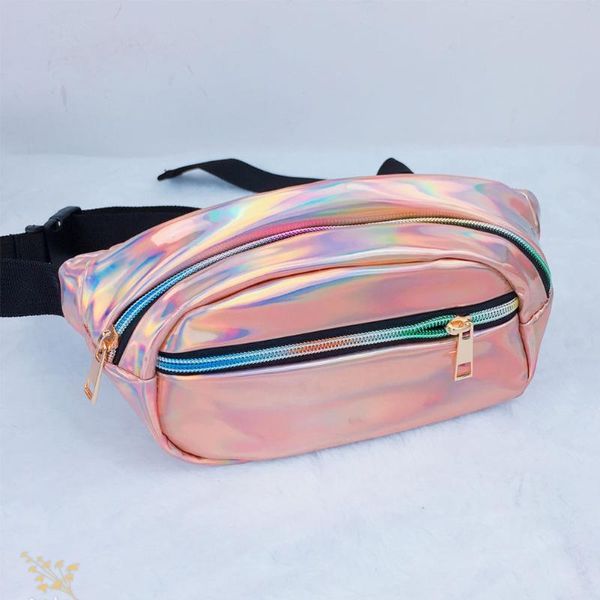 

fashion waterproof laser fanny pack hip waist belt pouch women bag bags