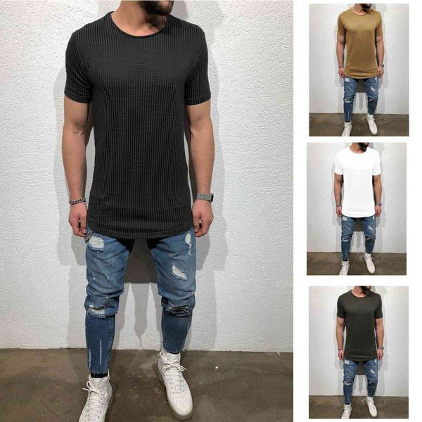 

men's t-shirts training fitness short-sleeved stretch cotton t-shirt casual tights running sports b220 q1h8, White;black