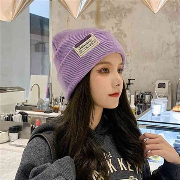 

brand caps french fengyuezi hat children's winter wool tide korean cotton hat versatile cold version protection, Blue;gray