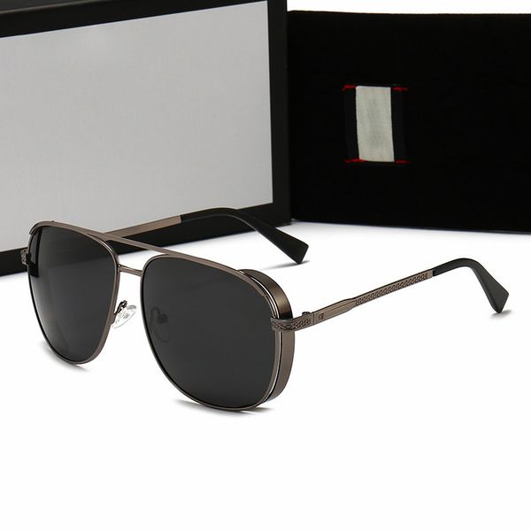 

mens womens designer sunglasses luxury pilot sun glasses fashion round glass sunglasses for man woman with original case box, White;black