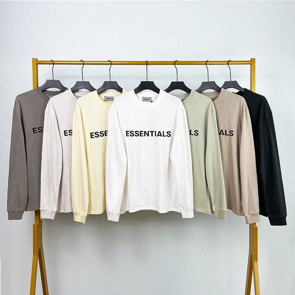 

fog essentials feel of god season 7 double line high street loose bottomed crew neck long sleeve t-shirtqub5, White;black