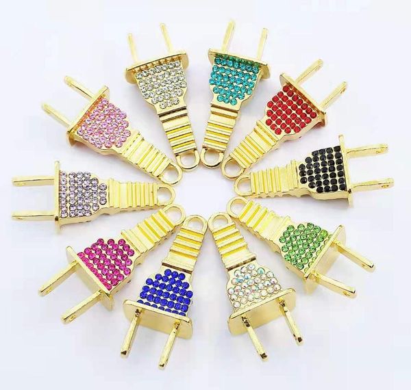 

10pcs plug charms for women diy jewelry accessories, Bronze;silver