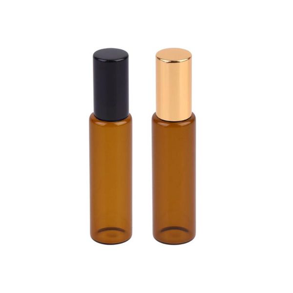 

storage bottles & jars 10pcs 10ml glass essential oils roller empty perfume with opener dropper