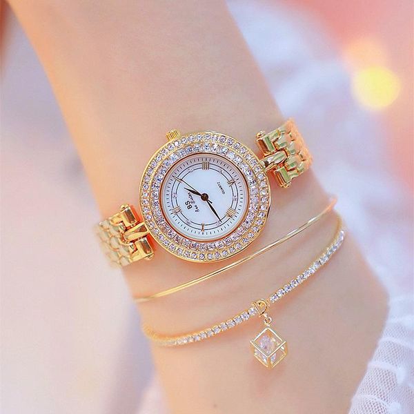 

wristwatches 2021 women watches luxury diamond elegant dress ladies relogios femininos saat zek148, Slivery;brown