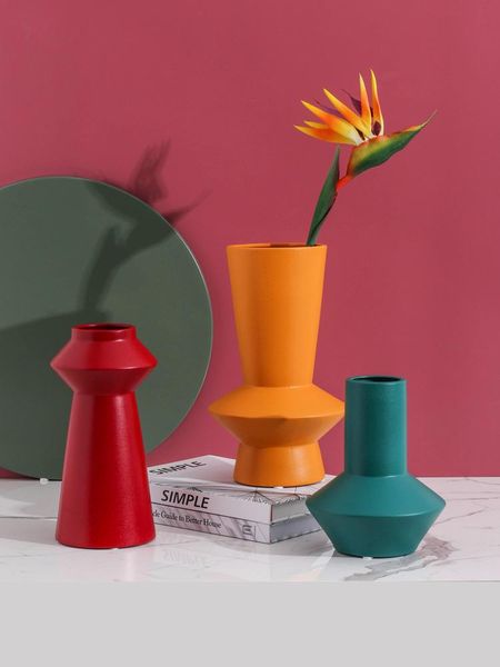 

vases nordic morandi color ceramic vase furnishings home livingroom deskornaments crafts el coffee table accessories decoration