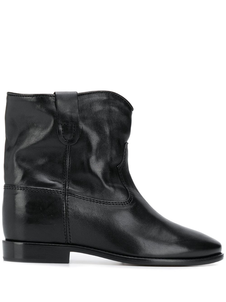 

boots women shoes paris cluster season black genuine leather ankle