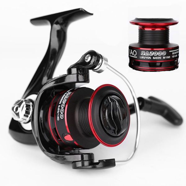 

double spool fishing reels spinning 12kg max drag 500-7000 full metal saltwater accessories baitcasting
