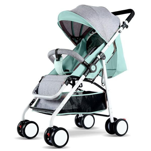 

strollers# high landscape baby stroller can sit, reclining, lightweight, folding absorber, child, child trolley, umbrella