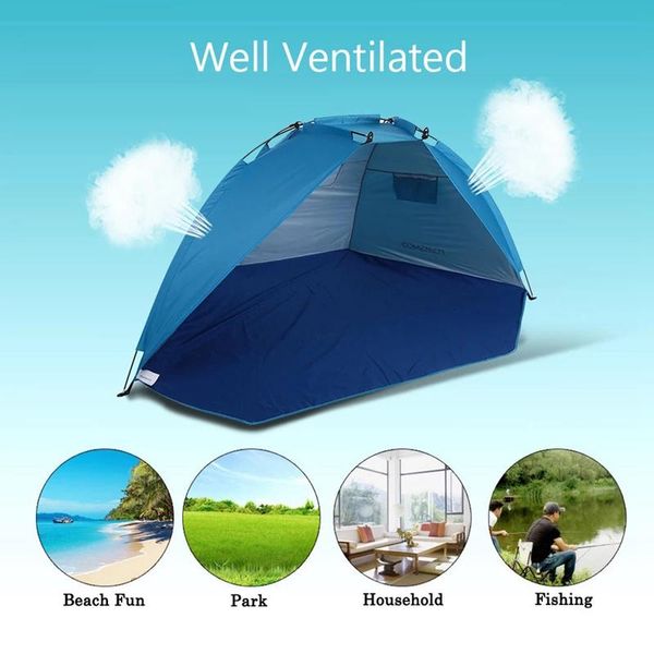 

tents and shelters portable sunshine shelter mini sturdy tent for fishing camping hiking park seating sunshade 170t polyester beach outdoor