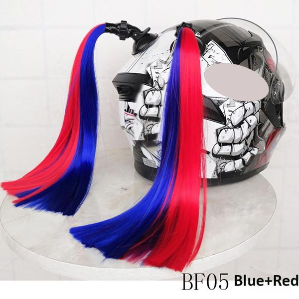 

motorcycle helmets children helmet braids boys girles wig for motorbike cute double tail