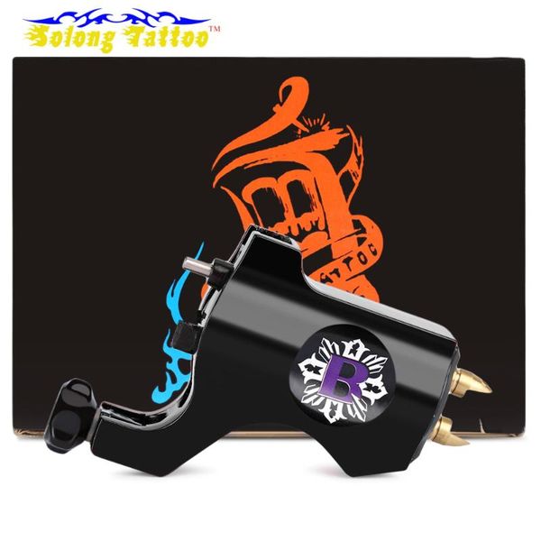 

tattoo guns kits m653-1 solong aluminum alloy rotary motor machine gun with hook line jack