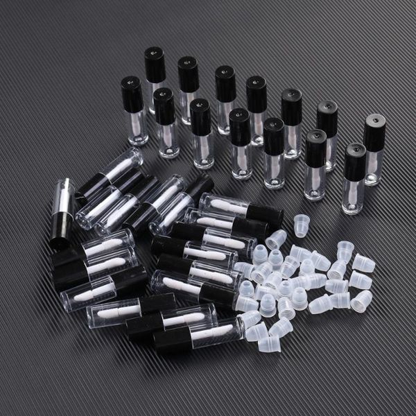 

storage bottles & jars 30pcs mini portable empty lip gloss tube containers wand