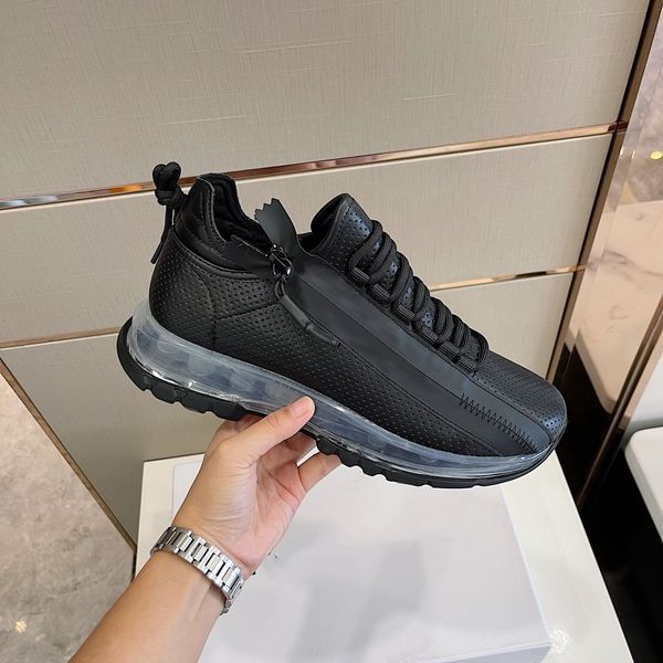 

fashion luxury men's shoes designer lace up casual brand jogging sneakers size 38-44, Red;white