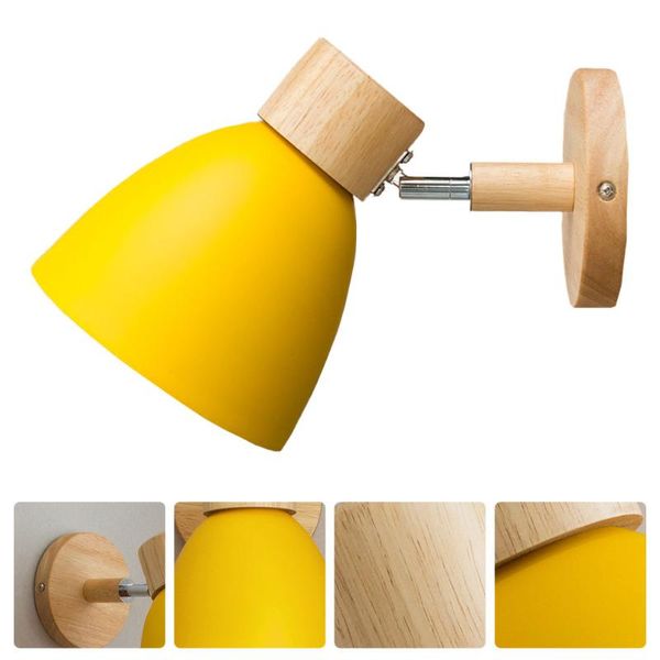 

wall lamp 1pc practical balcony wall-mounted nordic styled mirror (yellow)