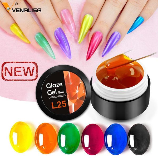 

glass gel 5ml nail polish set jelly uvgel silver base metal polish1, Red;pink