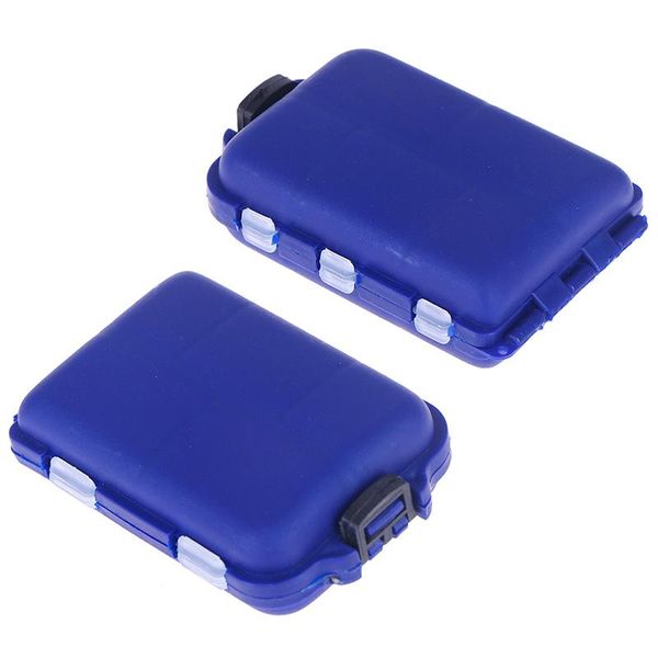

fishing accessories 10 compartments tackle box 2 layer lure bait hooks plastic storage case sea tool