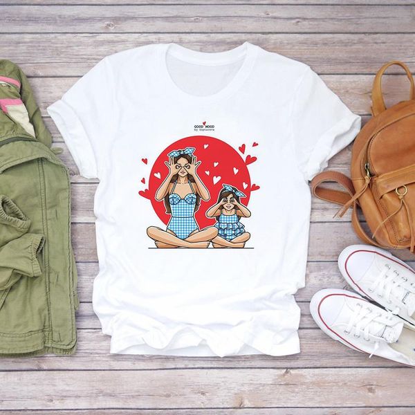 

women's t-shirt giyu 2021 aesthetic womens clothes kpop mother's day gift o neck t shirt summer fashion tees kawaii graphic t-shi, White
