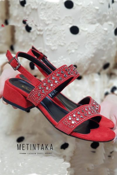 

sandals simla red cubic zirconia, brief high-heeled, Black