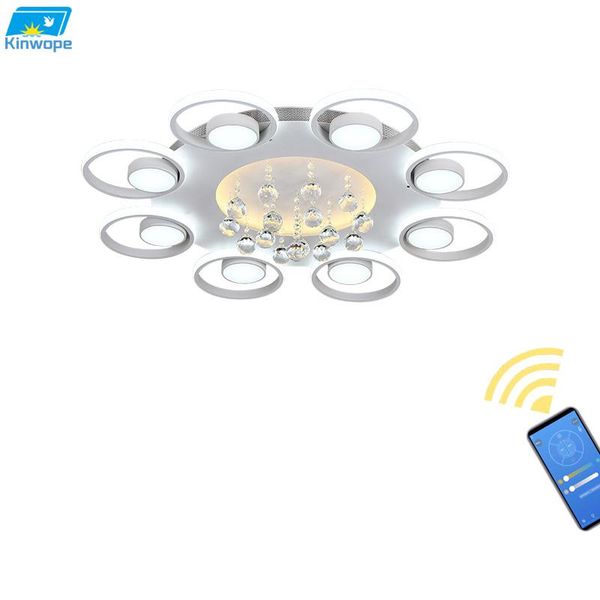 

ceiling lights 2021 modern minimalist living room wrought iron silicone atmospheric household crystal led creative bedroom lamp
