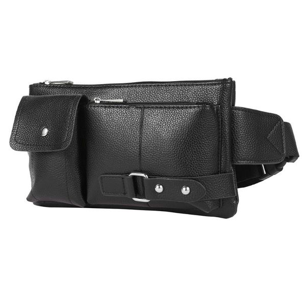 

waist bags man packs retro multi-function pockets outdoor sports leisure messenger chest bag marsupio uomo fanny pack men shoulder