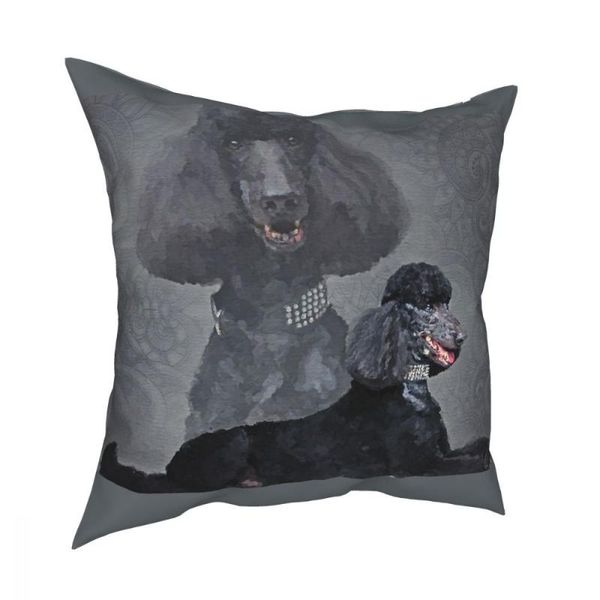 

cushion/decorative pillow elegant black standard poodle throw cover dog lover awesome cushion covers