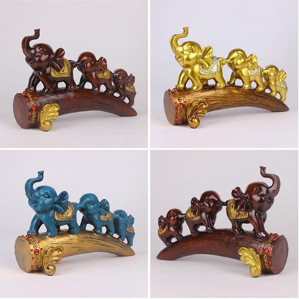 

decorative objects & figurines european elephant zhaocai mother and child three even placed a lucky sanbao home accessories- decorations for