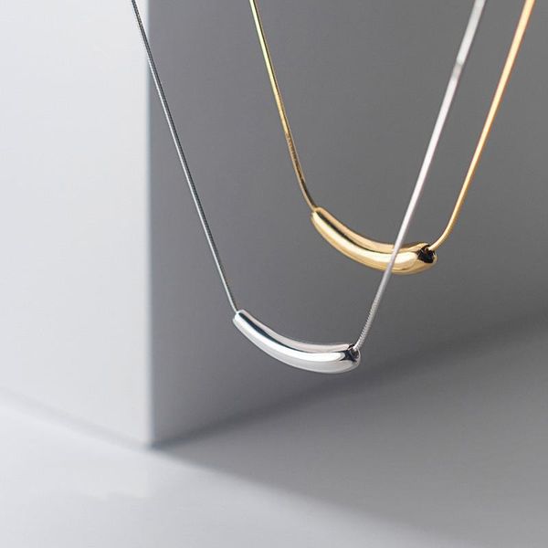 

vintage fashion gold silver clavicle chain necklace korean simple small pendant necklaces for women minimalist chokers, Golden;silver